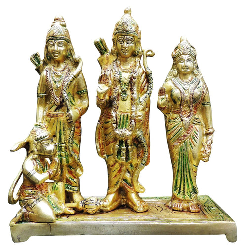 Brass Ram Darbar God Idol Statue 2.66kg